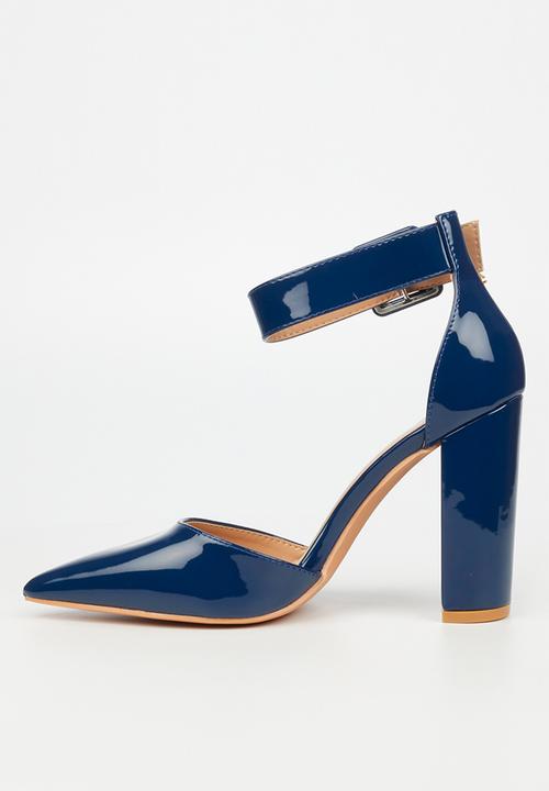 Miss Black - Criss 4 court heel - navy