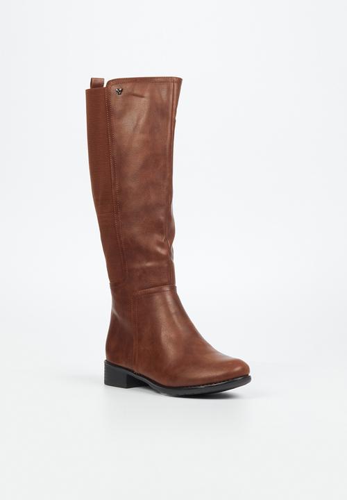 Butterfly Feet - Huda 9 knee length boot - tan