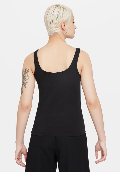 Nike - W nsw essential cami tank - black & white