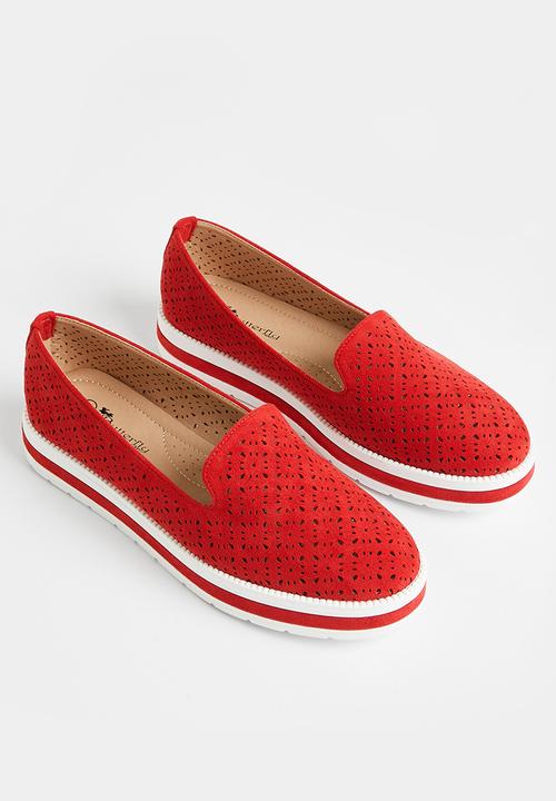 Butterfly Feet - Palmer 1 slip-on - red