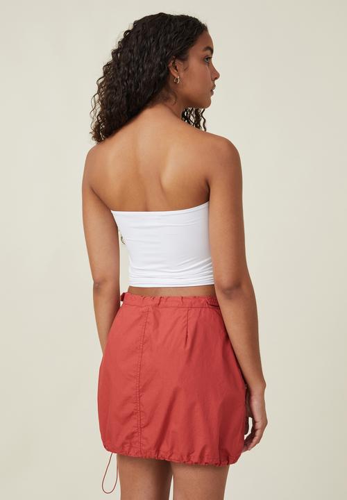 Cotton On - Jordan cargo mini skirt - rust red
