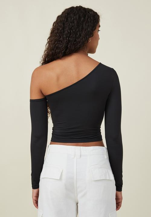Cotton On - Cody cut out long sleeve top - black