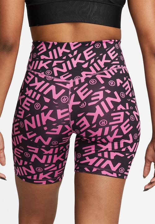 Nike - W nike one dri-fit mr 7in short aop h - cosmic fuchsia