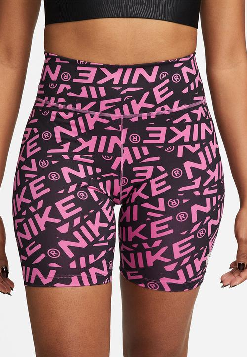 Nike - W nike one dri-fit mr 7in short aop h - cosmic fuchsia