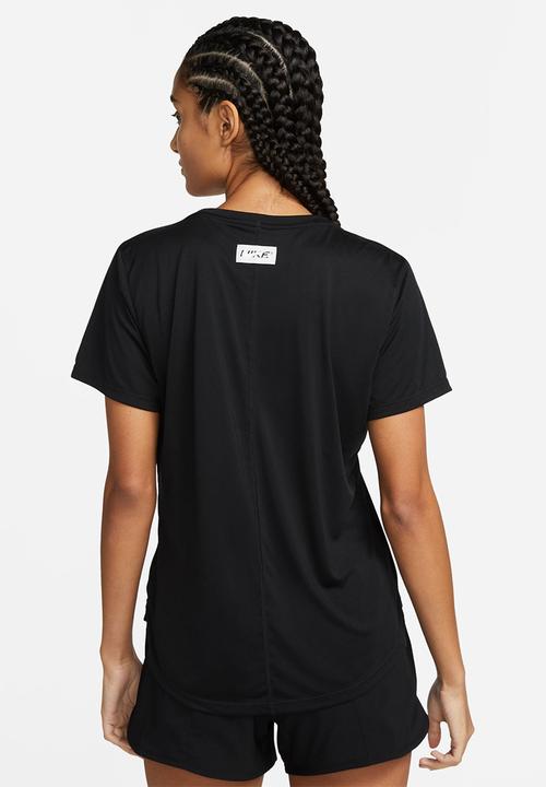Nike - W nike one dri-fit short sleeve std top grx hyb - black