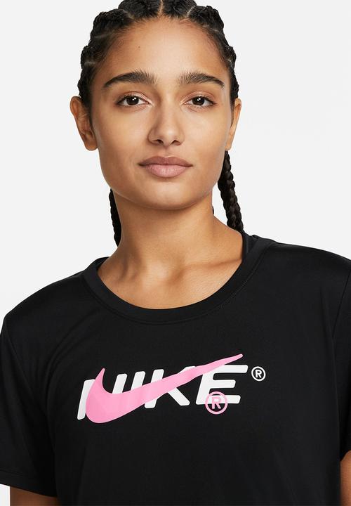 Nike - W nike one dri-fit short sleeve std top grx hyb - black