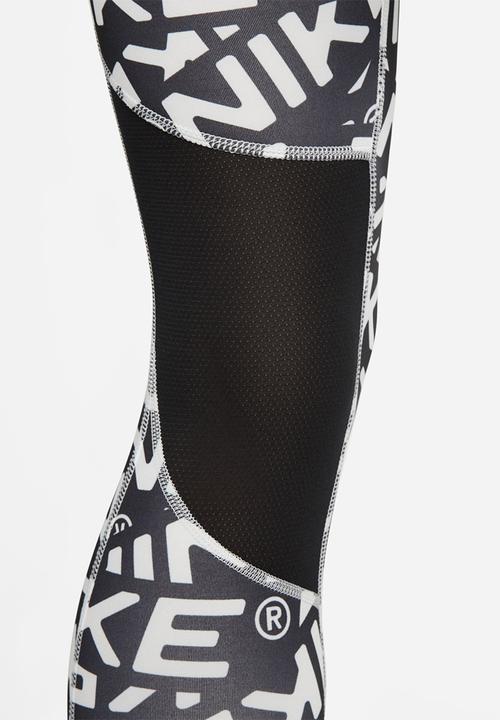 Nike - W nk df fast tght aop hybrd - photon dust/black/reflective silv