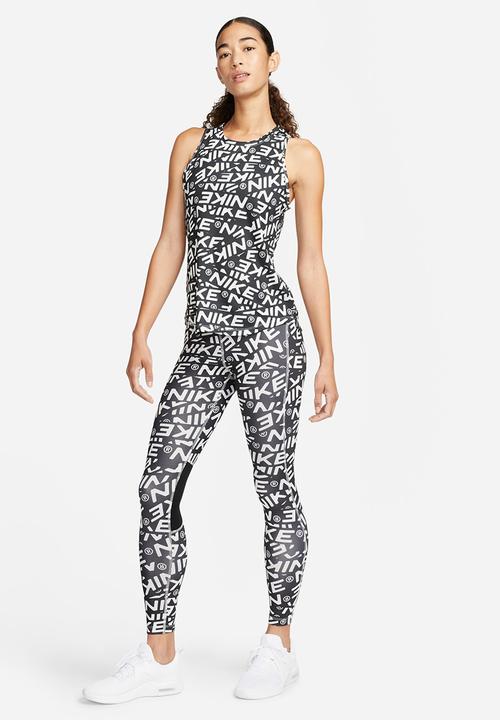 Nike - W nk df fast tght aop hybrd - photon dust/black/reflective silv