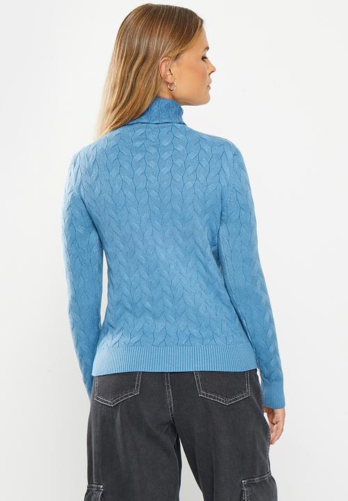 dailyfriday - Cable poloneck - blue