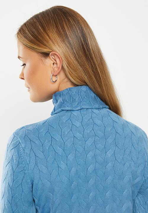 dailyfriday - Cable poloneck - blue