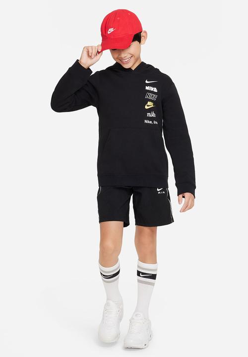 Nike - B nsw po hoodie bb mlogo - black