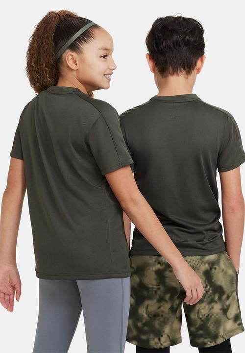Nike - K nk df trphy23 ss top gx - cargo khaki/white