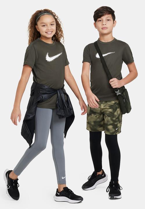 Nike - K nk df trphy23 ss top gx - cargo khaki/white