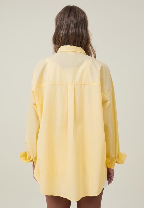 Cotton On - Dad shirt - pale yellow 