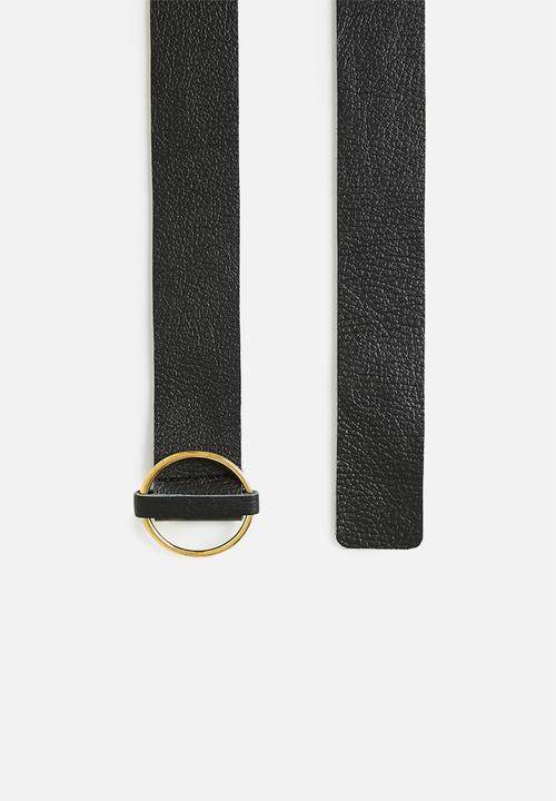 Superbalist - Storm leather belt - black