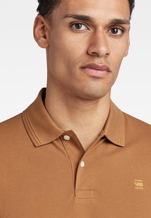 G-STAR - Dunda core polo long sleeve - oxide ocre