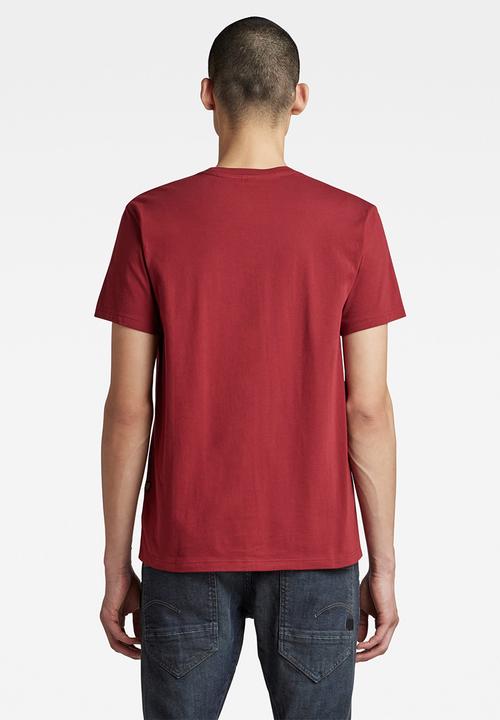 G-STAR - Base-s r t short sleeve - chateaux red