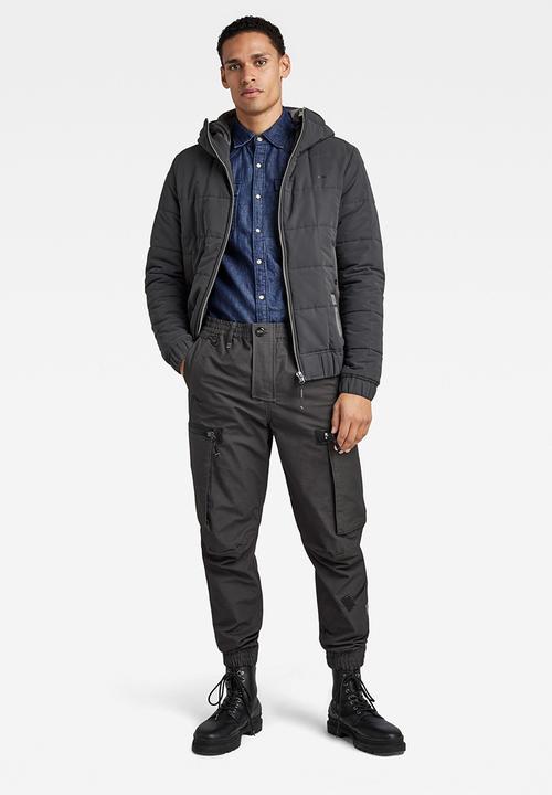 G-STAR - Meefic sqr quilted hdd jkt - reflective black