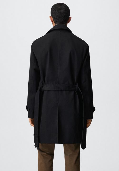 MANGO - Parka coat tango - black