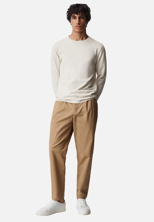 MANGO - Trousers etna - medium brown