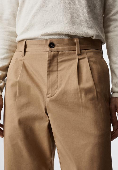 MANGO - Trousers etna - medium brown