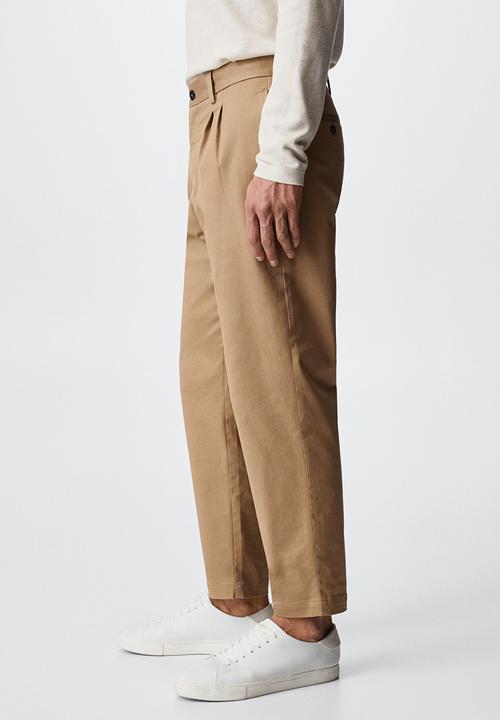 MANGO - Trousers etna - medium brown