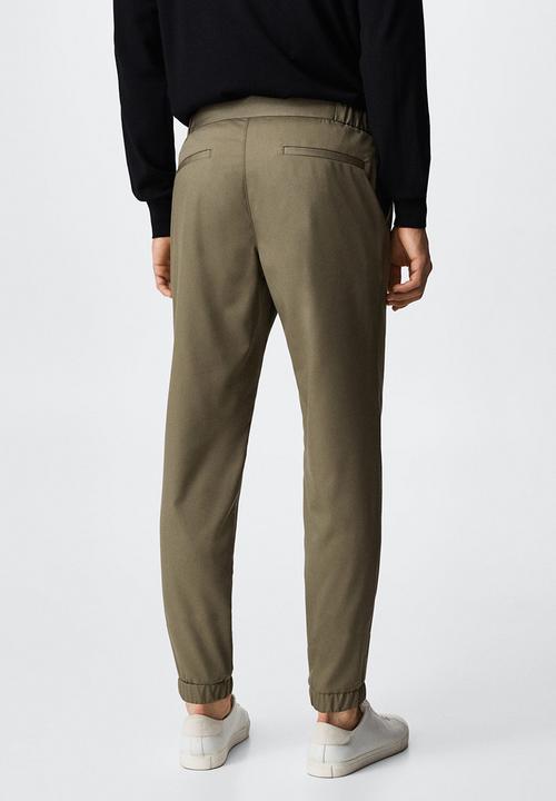 MANGO - Trousers agave - khaki