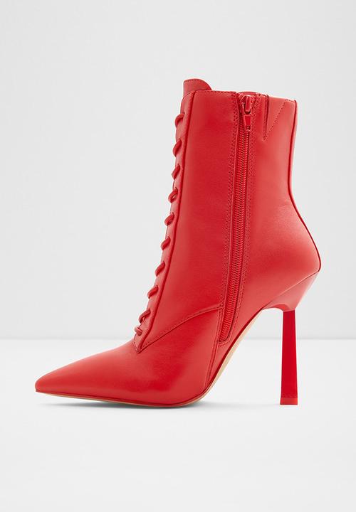 ALDO - Began leather boot - red other