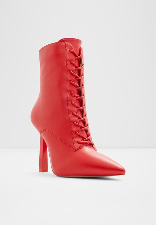 ALDO - Began leather boot - red other
