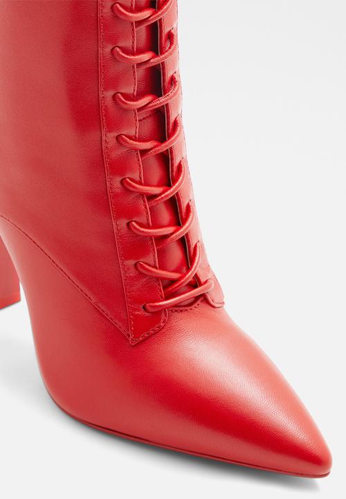 ALDO - Began leather boot - red other