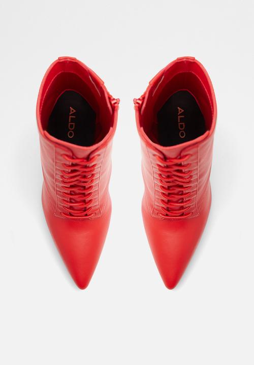 ALDO - Began leather boot - red other