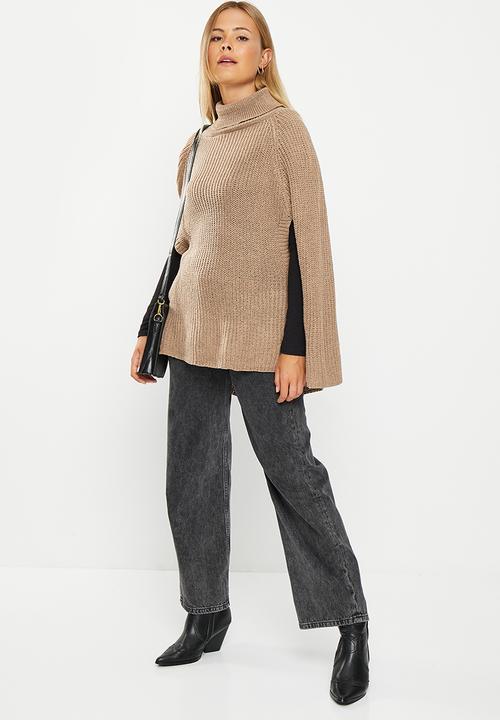dailyfriday - Knitwear cape - tan