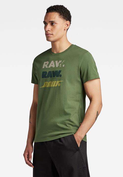 G-STAR - Triple raw r T-shirt - dk nuri green