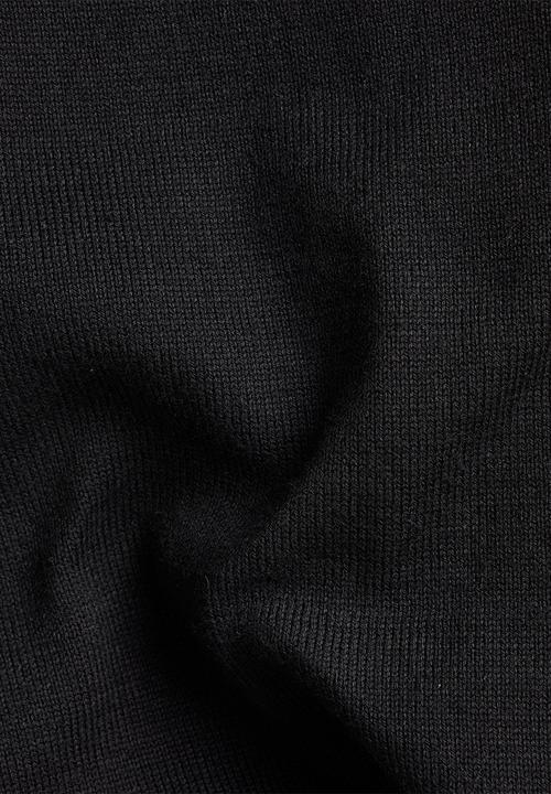 G-STAR - Premium core mock knit - dk black