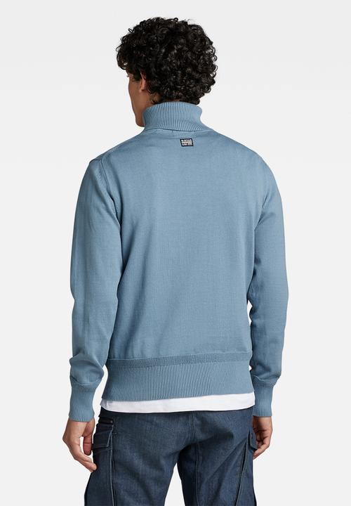 G-STAR - Premium core turtle knit - azul