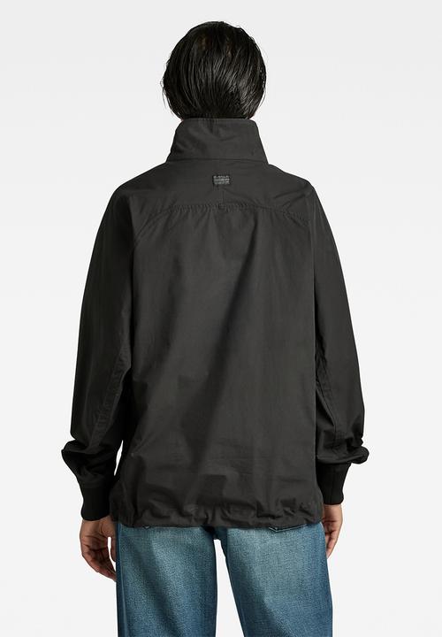 G-STAR - Half zip overshirt - dk black