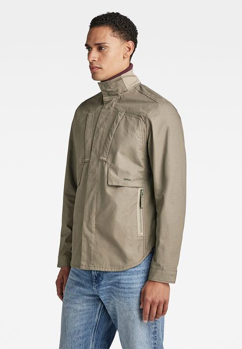 G-STAR - Utility zip overshirt - turf