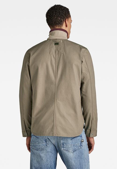 G-STAR - Utility zip overshirt - turf