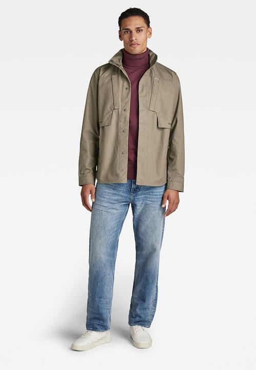 G-STAR - Utility zip overshirt - turf