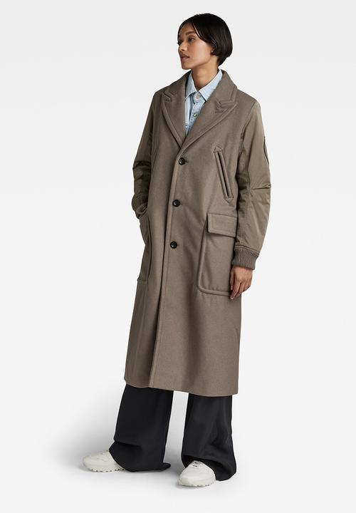 G-STAR - Wool long coat - turf
