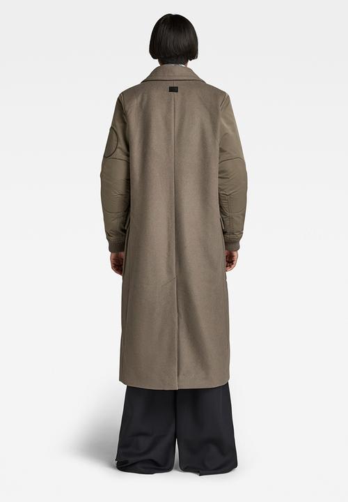 G-STAR - Wool long coat - turf