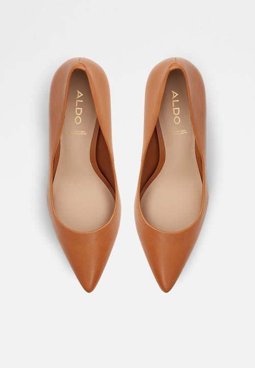ALDO - Sereniti leather court heel - medium brown