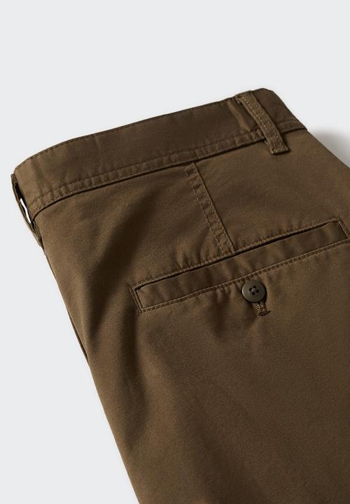 MANGO - Trousers cargo pkt daniel - brown 