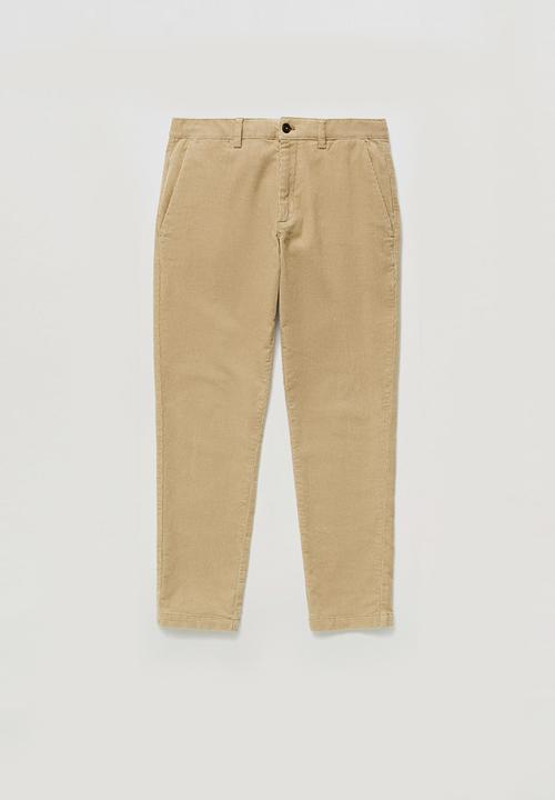 MANGO - Trousers berdam - beige