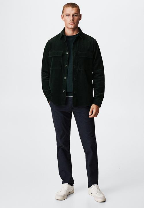 MANGO - Shirt pompeia - green