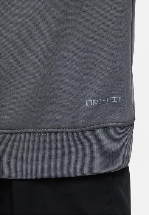 Nike - B nsw repeat sw pk fz hoodie - iron grey/black/sesame