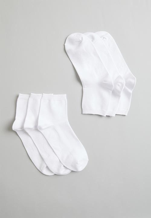 Superbalist - 3 pack socks - white
