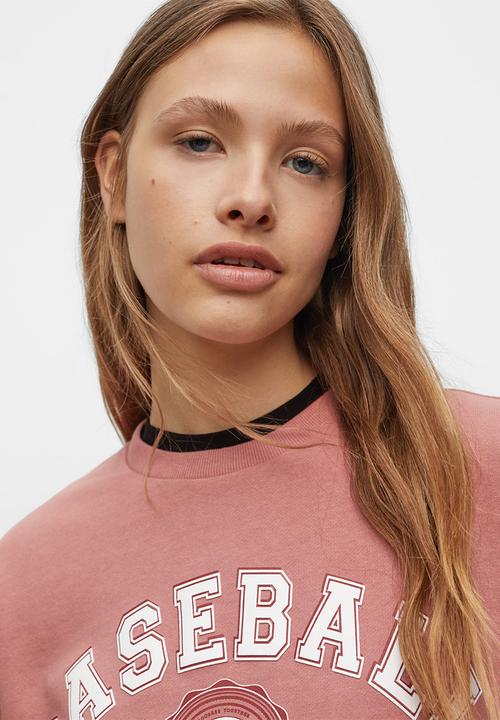 MANGO - Sweatshirt  baseball - light pink