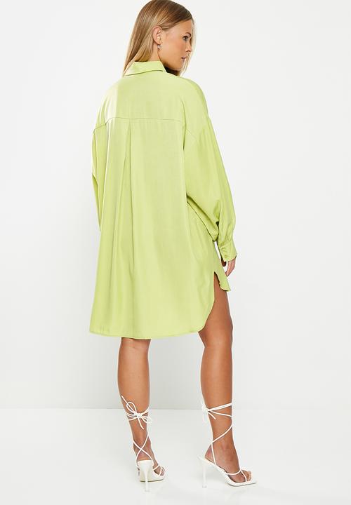Glamorous - Oversized shirt dress - green