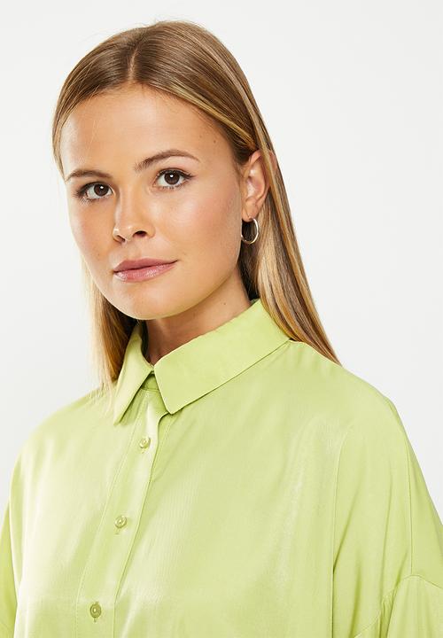 Glamorous - Oversized shirt dress - green